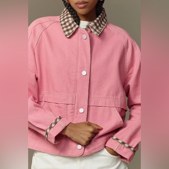 Anthropologie Pilcro The Lexie Crop Workwear Jacket S - Picture 3 of 9